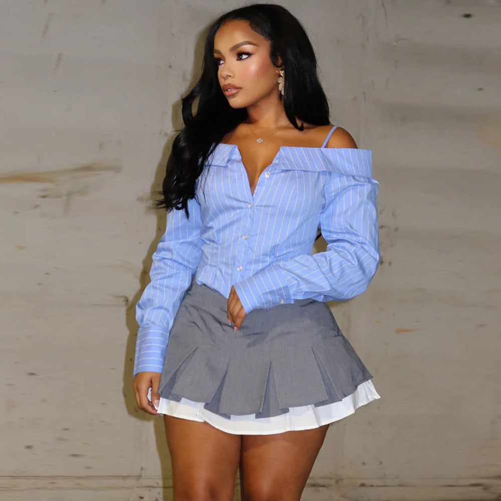 Hot Girl Fashion Top – Elegant & Sultry Off-Shoulder Look