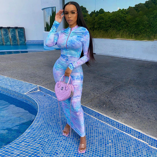 π₯ High Class Collar Zipper Bad Girl Hip Dress π₯