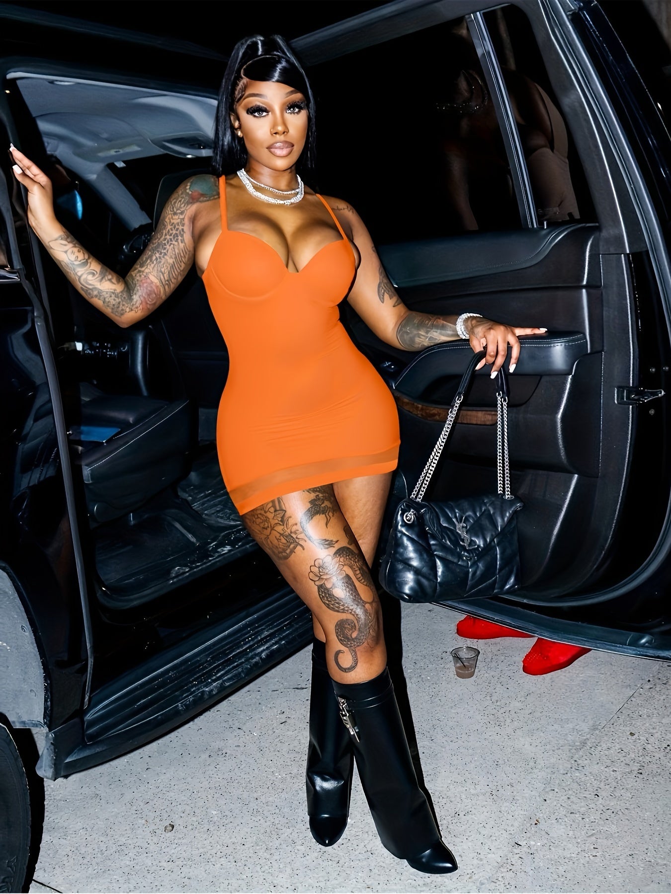 Yours Truely Sexy Bodycon Party Dress β Spaghetti Strap Mesh Sheer Mini Club Dress ππ₯