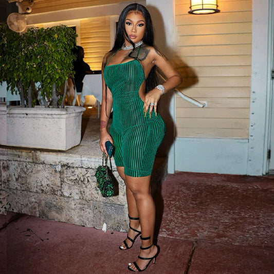 βI Love My Bodyβ Sleeveless Tie-Halter Fitness Jumpsuit β Body-Snatching Activewear One-Piece