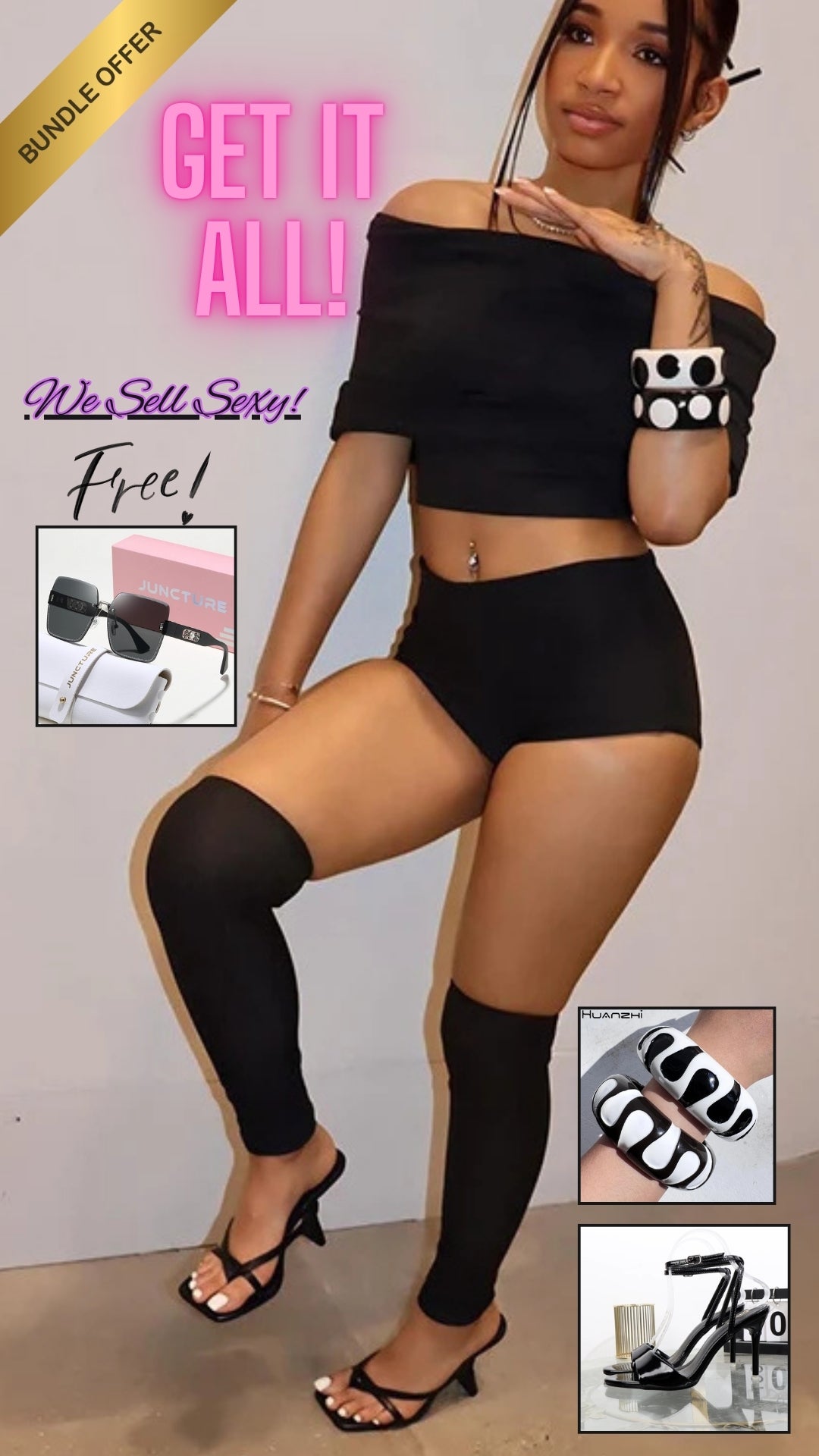 π₯ Natural Body Celebrity Model β Sexy 3-Piece Party Suit Bundle for Confident Women π₯β¨