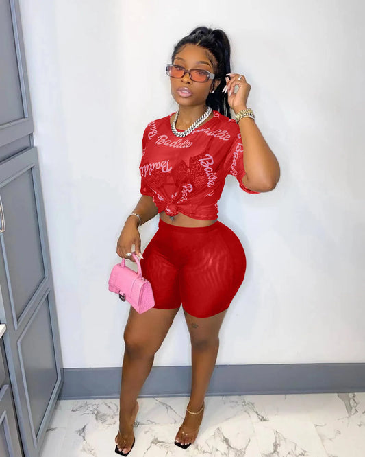 π₯ She A Baddie β Starburst Color 2-Piece Shorts Set π₯