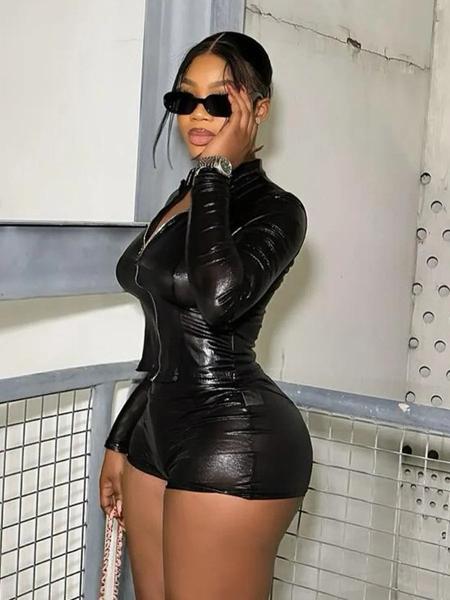 π Out The Way β Sexy 2-Piece Leather Clubwear Set for Women β¨π₯