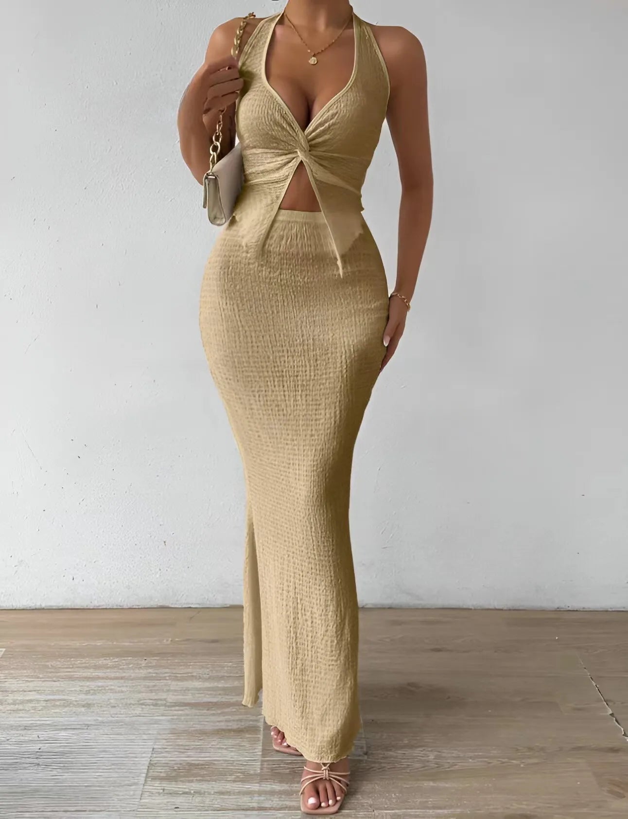 Blind Date Matching Set – Sleek Sexy Solid-Color Co-Ord