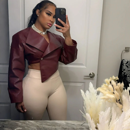 π₯ Own Your Night β Womenβs Leather Streetwear Jacket