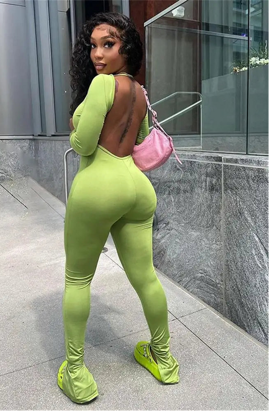 Sexy Backless Womenβs Jumpsuit β One-Piece Romper Outfit