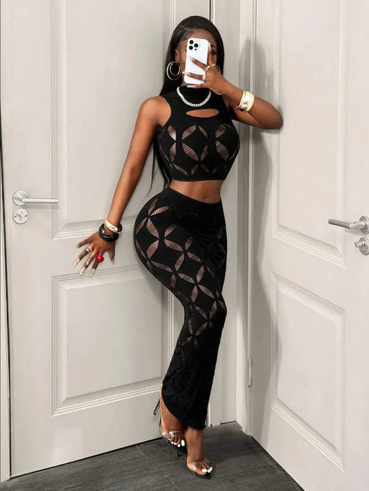 π She Need That β Sexy 2PCS Black Mesh Set for Women β¨π₯