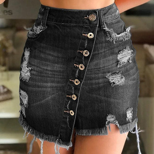 Natural Body Fashion Hip-hugging Denim skirt