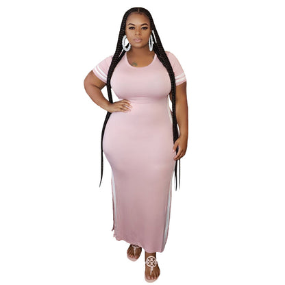 Simple But Sexy Curve Revealing Comfort Tick & Sexy Plus Size Dress