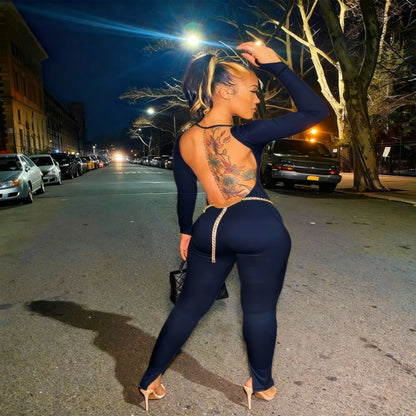 Sexy Backless Women’s Jumpsuit — One-Piece Romper Outfit