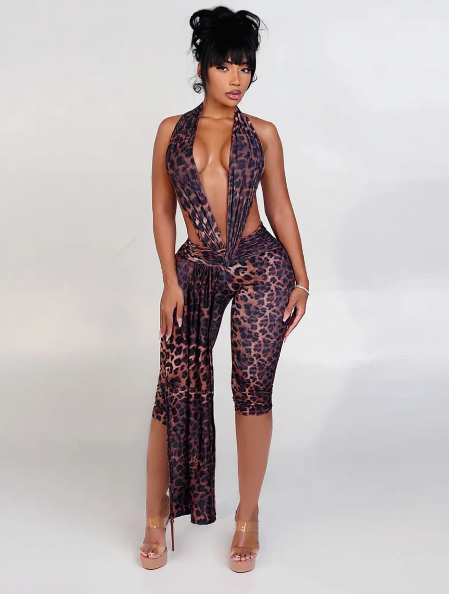 Midnight Activity Romper – Body-Hugging One-Piece