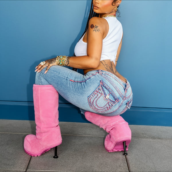 Girls Brunch Booty-Lifting Embroidered High-Waist Jeans – Sexy High Street Women’s Fashion