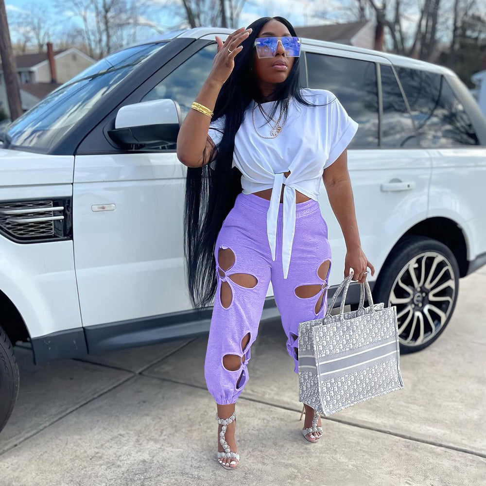 Run Way Ripped Casual Pants