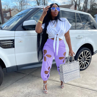 Run Way Ripped Casual Pants