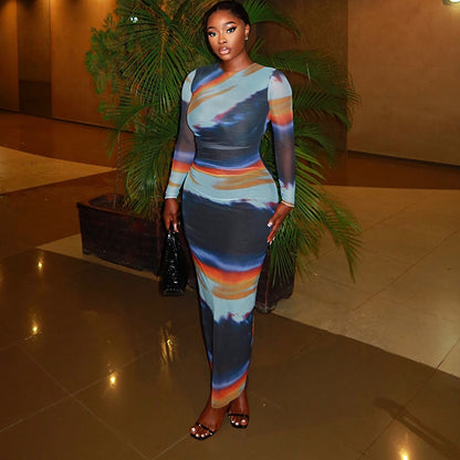 Natural Body Skimming Dress – Round-Neck Curve-Hugging Mini