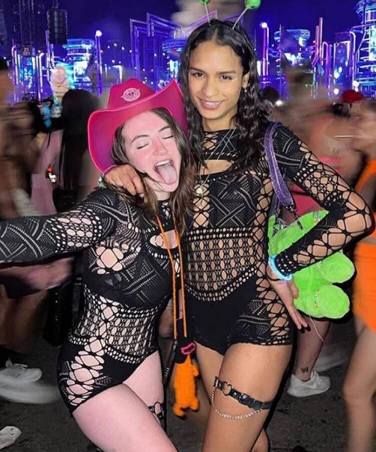 Sesiwadbe Woman Lingerie Bodysuit Fishnet Bodystocking Sexy Tights Bodycon Jumpsuit (Black,M)