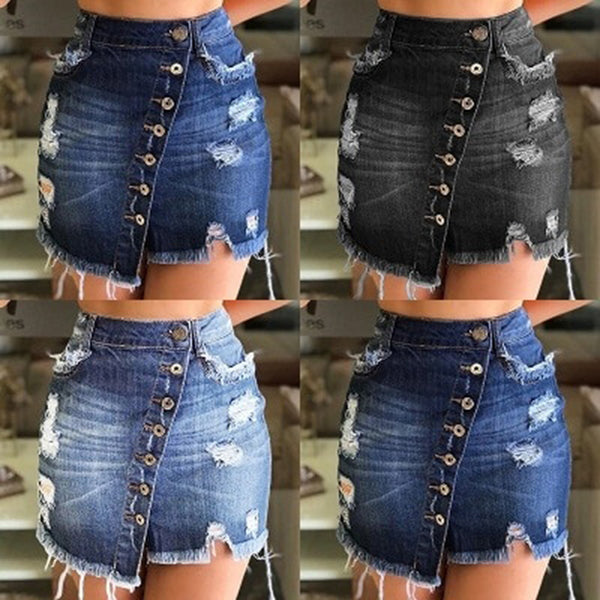 Natural Body Fashion Hip-hugging Denim skirt