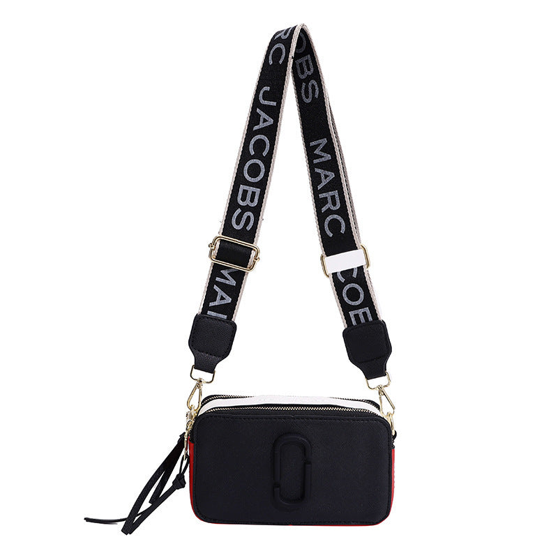 New & Bold Fashionable Wide Shoulder Strap Crossbody Small Bag Fashionable All-match Small Square Bag