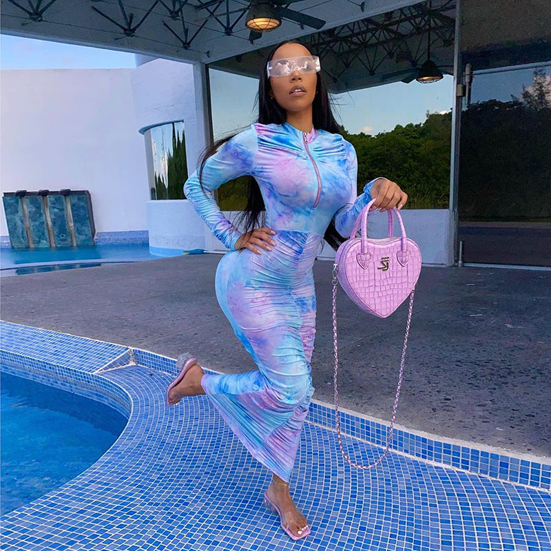 🔥 High Class Collar Zipper Bad Girl Hip Dress 🔥