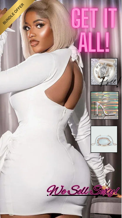🔥 Queen of Curves Luxe Night-Out Bundle + FREE 5PCS Rhinestone Watch Jewelry Set 🔥 Limited Time • Bundle Slay • Free Luxury Gift Included