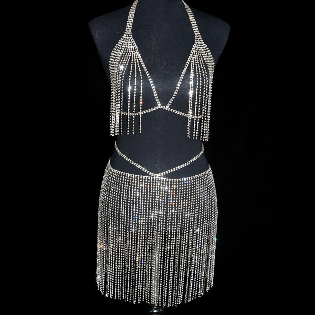 Let Her Shine Diamond Crystal Body Chain – Sparkly Rhinestone Cover-Up Jewelry 💎✨