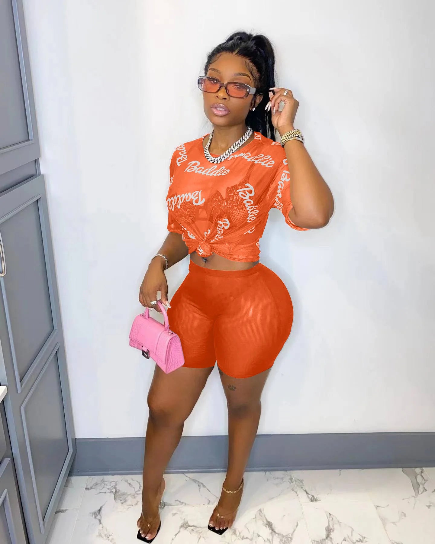 🔥 She A Baddie – Starburst Color 2-Piece Shorts Set 🔥