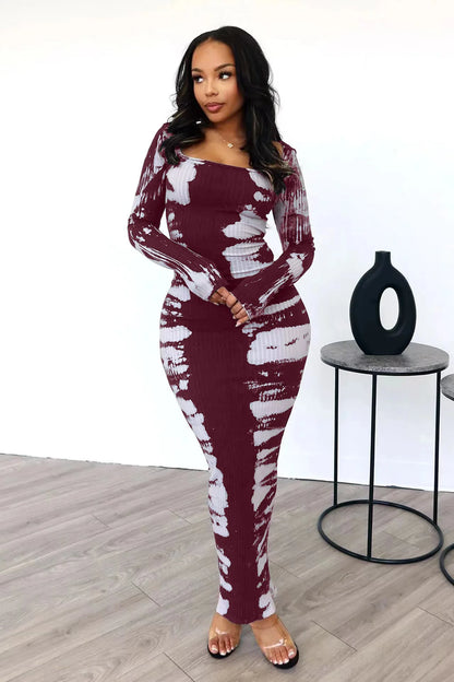 Pop Out Sexy Elegant Long-Sleeve Casual Maxi Dress 💃✨