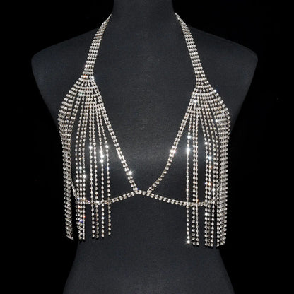 Let Her Shine Diamond Crystal Body Chain – Sparkly Rhinestone Cover-Up Jewelry 💎✨