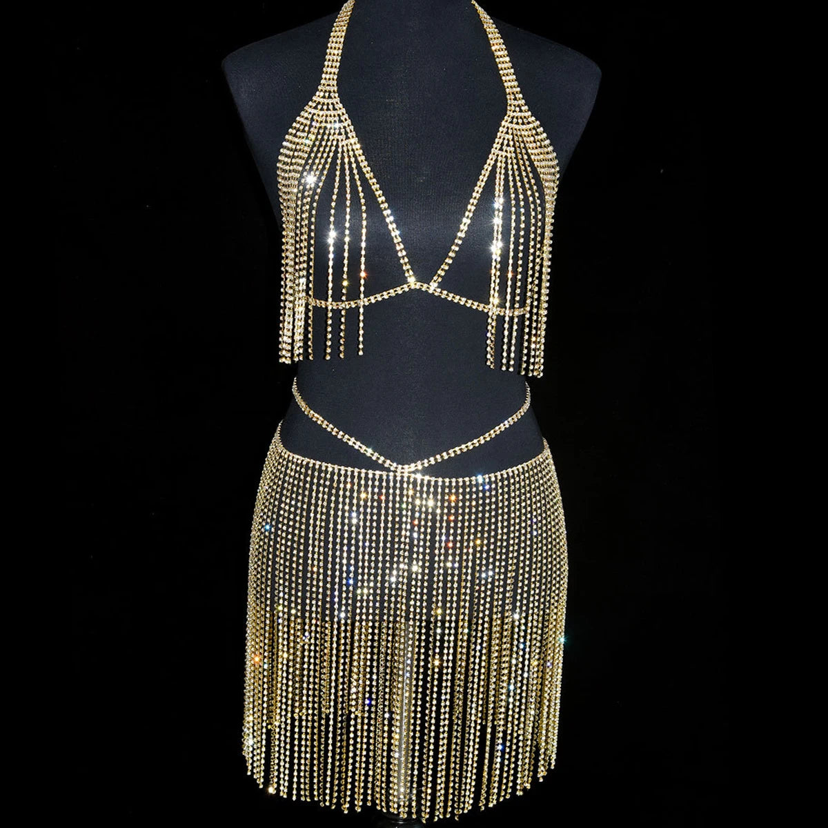 Let Her Shine Diamond Crystal Body Chain – Sparkly Rhinestone Cover-Up Jewelry 💎✨