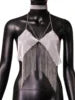 Vicki Glitter Tank Top Women Sleeveless Vest Open Back Clothes Summer Party Halter Tube Top Cami Sexy Clubwear