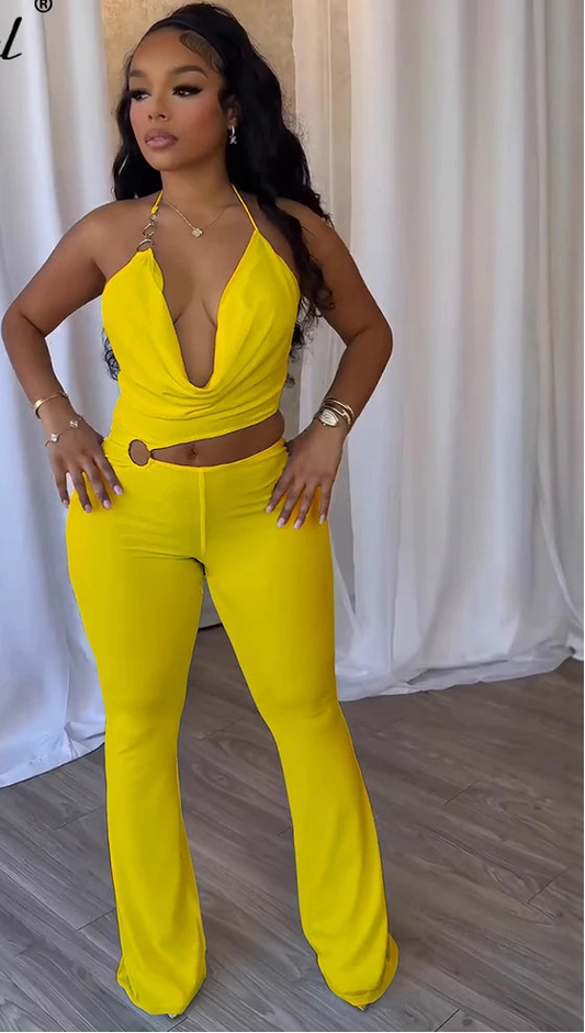 🔥Znaiml Sexy Hollow-Out Halter Jumpsuit for Women 🔥
