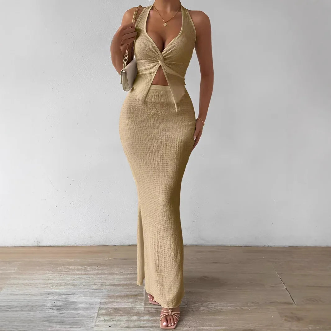 Blind Date Matching Set – Sleek Sexy Solid-Color Co-Ord