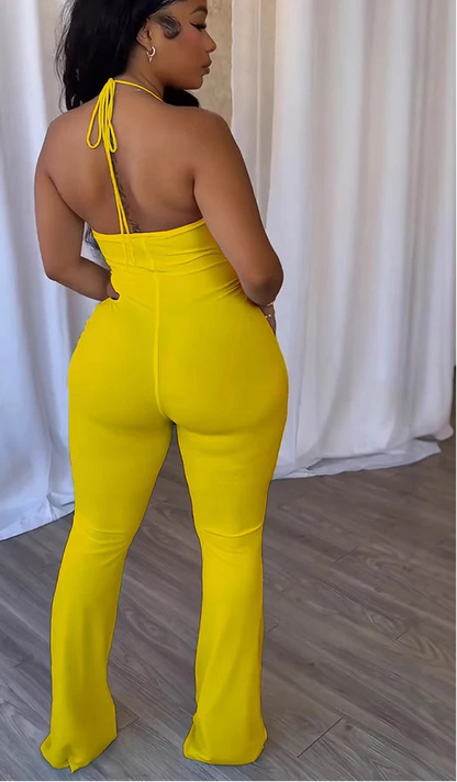 🔥Znaiml Sexy Hollow-Out Halter Jumpsuit for Women 🔥