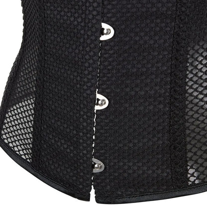 Plus Size XS to 6XL Breathable Mesh Sexy Women Corsets Waist Slimming Underbust Fajas Waist Trainer Bustier Body Shaper Corselet