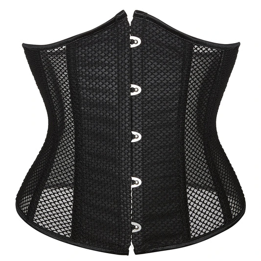 Plus Size XS to 6XL Breathable Mesh Sexy Women Corsets Waist Slimming Underbust Fajas Waist Trainer Bustier Body Shaper Corselet