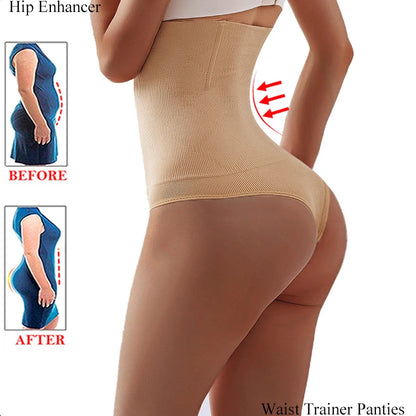 Natural Body Fashions Butt Lifter Hip Enhance Panties Body Shaper Thong Underwear for Women Waist Trainer Panty Tummy Control Sexy Shapewear