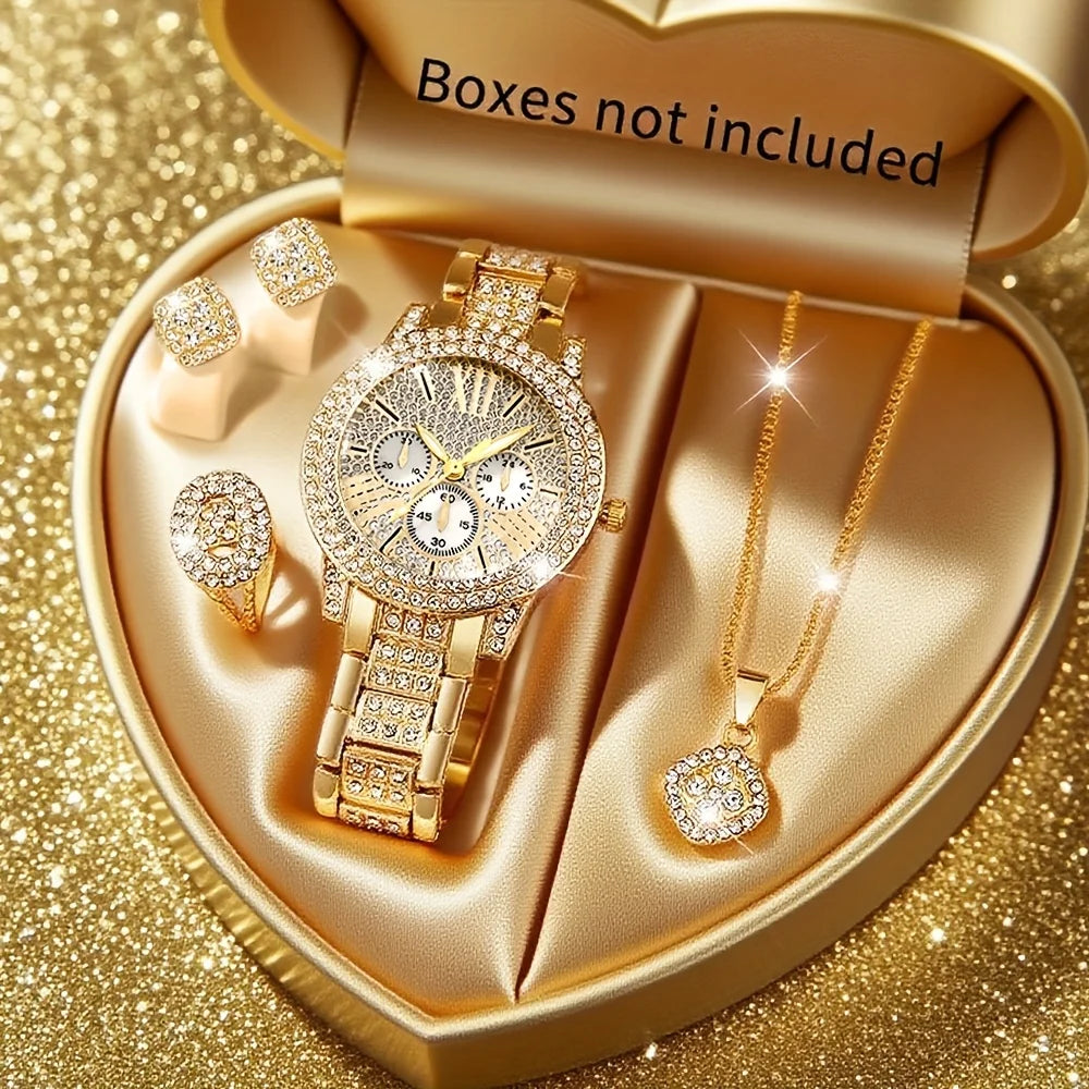 🔥 Queen of Curves Luxe Night-Out Bundle + FREE 5PCS Rhinestone Watch Jewelry Set 🔥 Limited Time • Bundle Slay • Free Luxury Gift Included