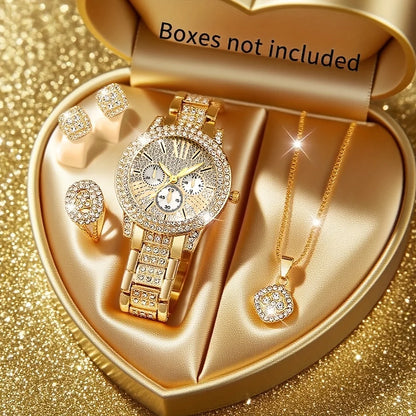 🔥 Queen of Curves Luxe Night-Out Bundle + FREE 5PCS Rhinestone Watch Jewelry Set 🔥 Limited Time • Bundle Slay • Free Luxury Gift Included