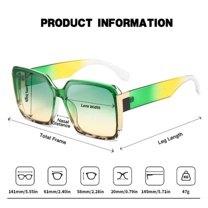 😎 Bombshell Vibes – Luxury Big-Frame Gradient Sunglasses 😎