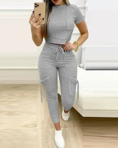 🔥 Let’s Get Lunch – Tight Solid 2-Piece Set for Women (2025) 🔥