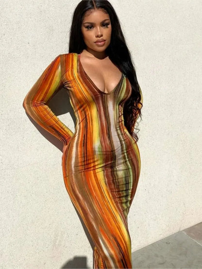 🔥 Color Crush 2026 – Sexy Off-Shoulder Tie-Dye Wrapped Chest Dresses 🔥