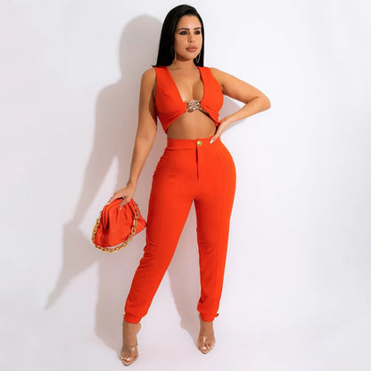 💖 Color Expression – Sexy 2-Piece Pant Set for Women 💖