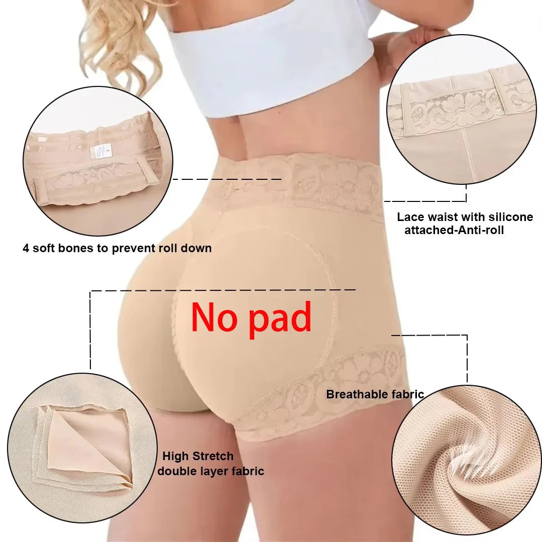 Tummy control butt lifter body shapewear women slimming girdle body shaper waist trainer high waist flat belly