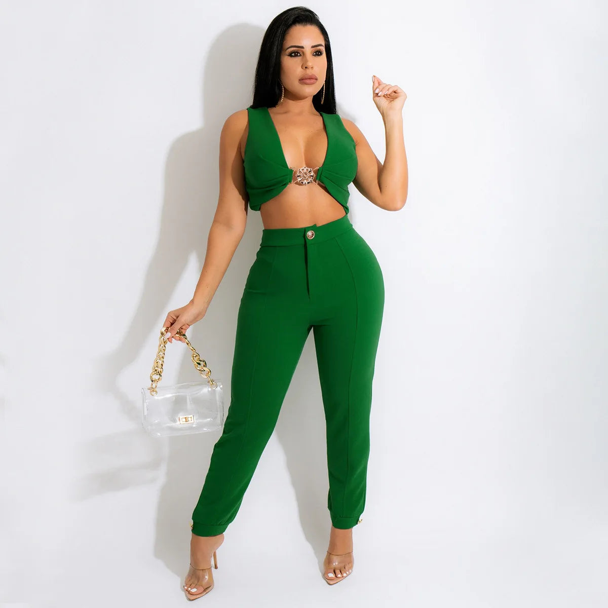 💖 Color Expression – Sexy 2-Piece Pant Set for Women 💖