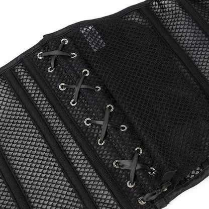 Plus Size XS to 6XL Breathable Mesh Sexy Women Corsets Waist Slimming Underbust Fajas Waist Trainer Bustier Body Shaper Corselet