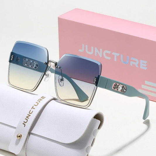 😎 JUNCTURE Fashion Rimless Sunglasses