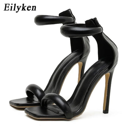 Eilyken New Design Open Toe High Heels Women Sandals Classics Ankle-Wrap Pole Dancing Zipper Stripper Ladies Sexy Shoes