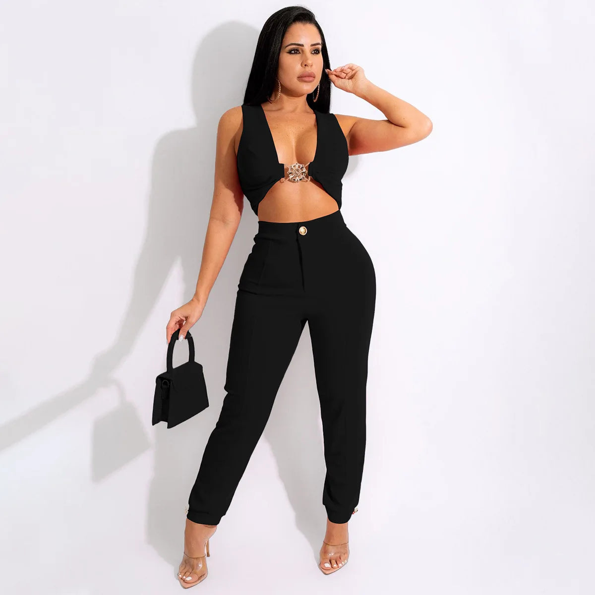 💖 Color Expression – Sexy 2-Piece Pant Set for Women 💖