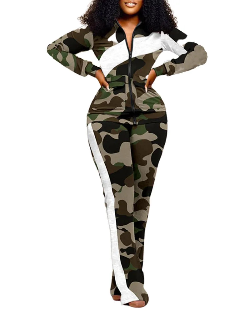 🔥 Bold Moves Printed Two-Piece Set – 2025 Autumn/Winter Collection