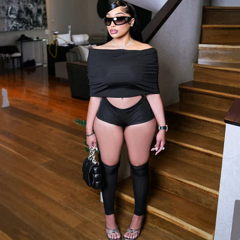 Natural Body Celebrity Model – Sexy 3-Piece Party Suit for Confident Women 🔥✨